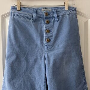 Madewell Blue Crop Trouser Pant